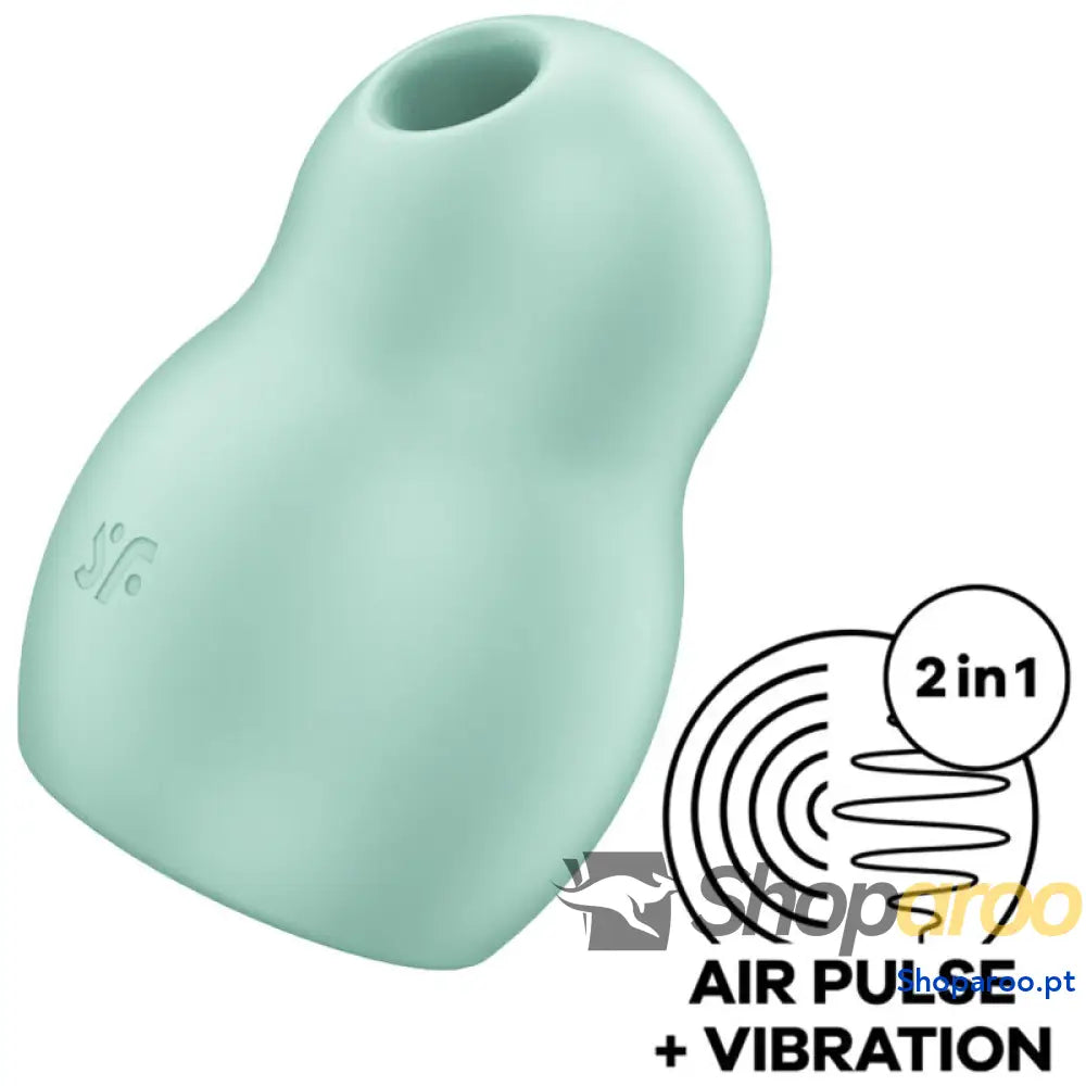 SATISFYER - PRO TO GO 1 ESTIMULADOR E VIBRADOR DE PULSO DE AR DUPLO VERDE