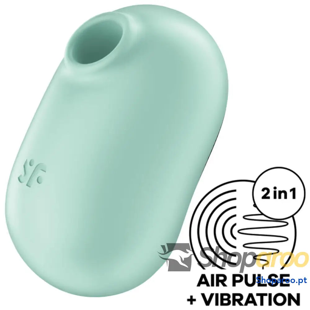 SATISFYER - PRO TO GO 2 ESTIMULADOR E VIBRADOR DE PULSO DE AR DUPLO VERDE