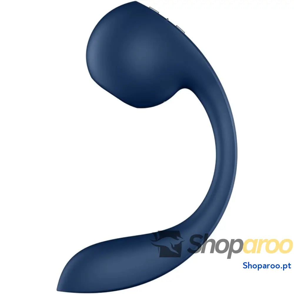 SATISFYER - PRO+ WAVE 4 ESTIMULADOR DE PONTO G E AIR PULSE APLICATIVO GRATUITO AZUL ESCURO