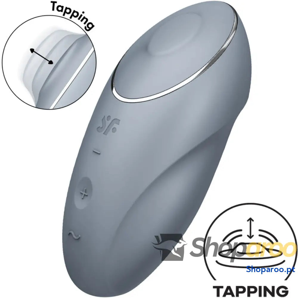 SATISFYER TAP & CLIMAX 1 VIBRADOR LAY ON CINZA