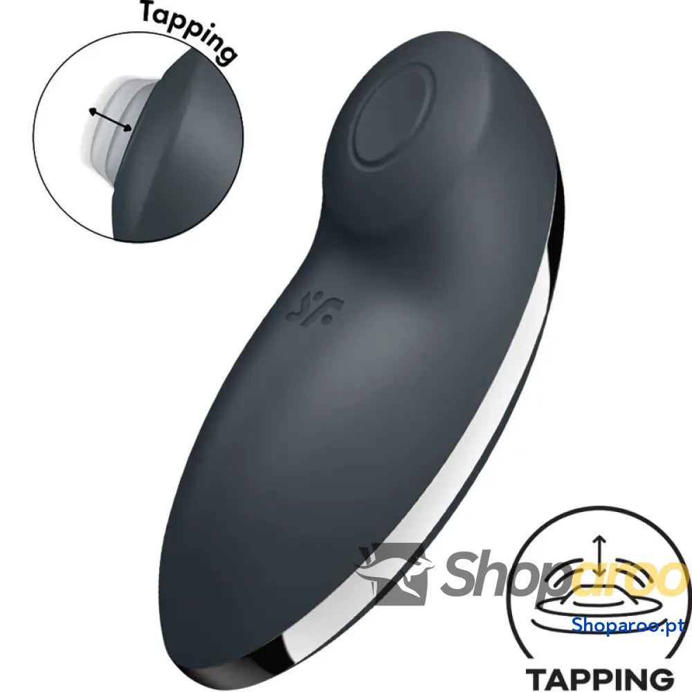SATISFYER TAP & CLIMAX 2 VIBRADOR E ESTIMULADOR CINZA