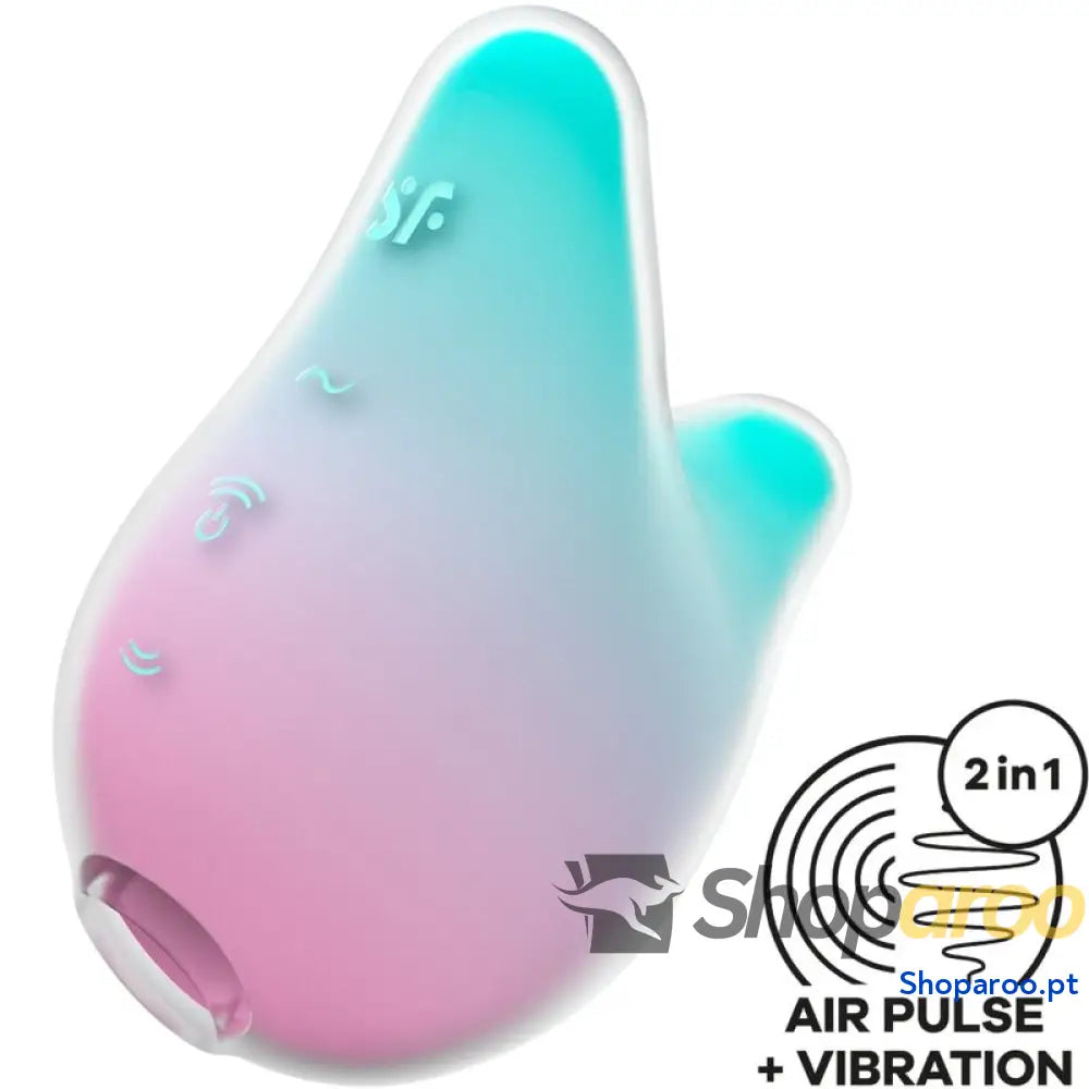 SATISFYER TESTER MERMAID VIBES ESTIMULADOR E VIBRADOR MENTA E ROSA (NÃO À VENDA)