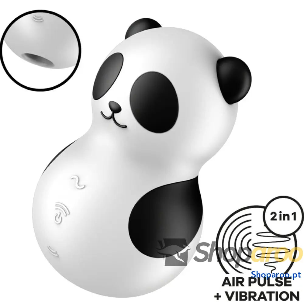 SATISFYER TESTER POCKET PANDA ESTIMULADOR E VIBRADOR PRETO E BRANCO (NÃO À VENDA)