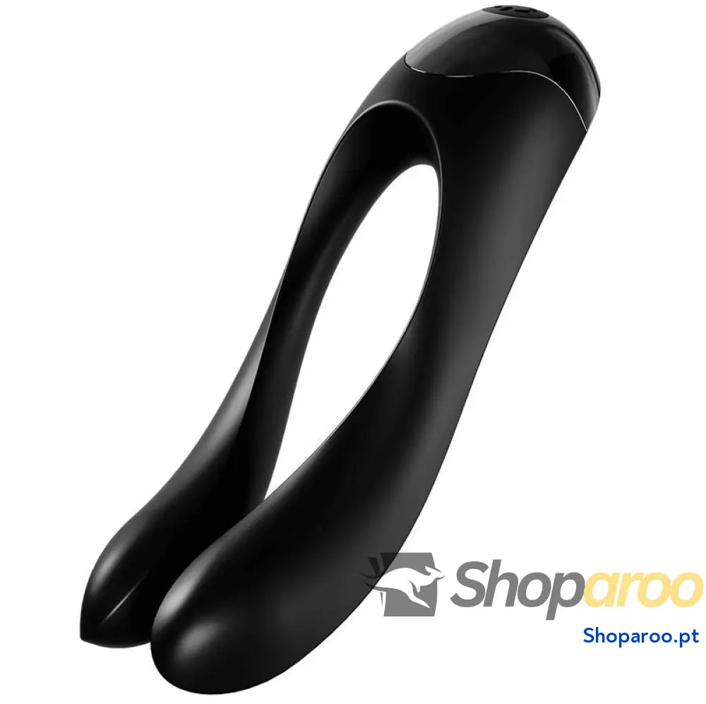 SATISFYER - VIBRADOR DE DEDO CANDY CANE PRETO