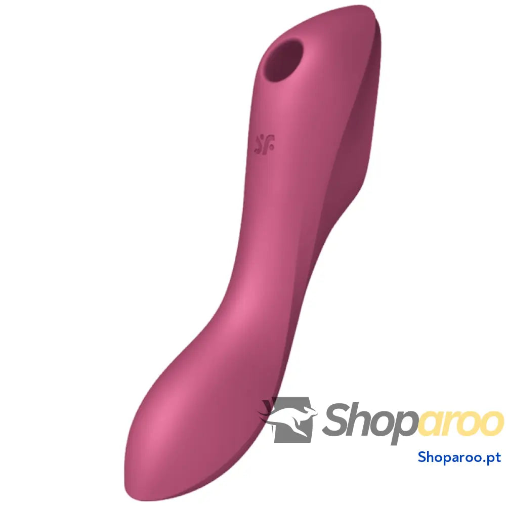 SATISFYER - VIBRADOR DE PULSO DE AR CURVY TRINITY 3 VERMELHO