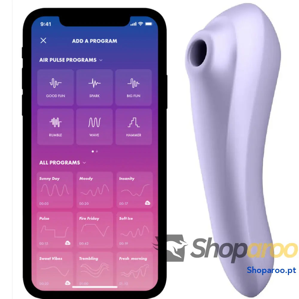 SATISFYER - VIBRADOR DE PULSO DE AR DUAL PLEASURE MALVA
