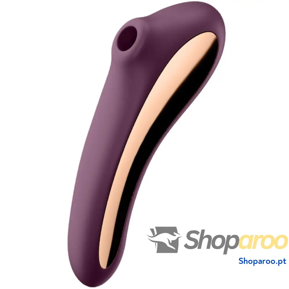 SATISFYER VIBRADOR DUAL KISS AIR PULSE VINHO TINTO