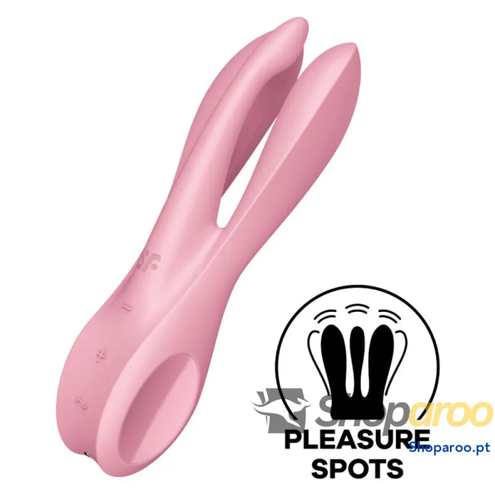 SATISFYER - VIBRADOR THREESOME 1 ROSA