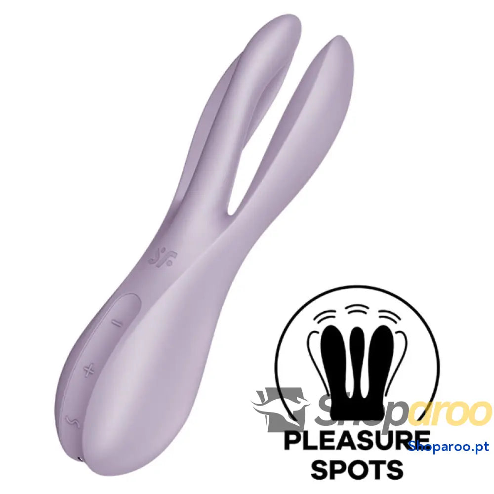 SATISFYER - VIBRADOR THREESOME 2 VIOLETA