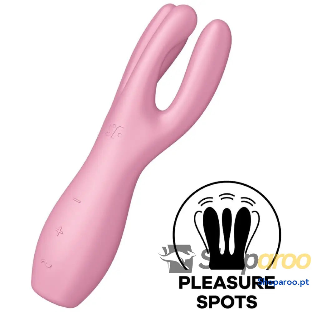 SATISFYER - VIBRADOR THREESOME 3 ROSA