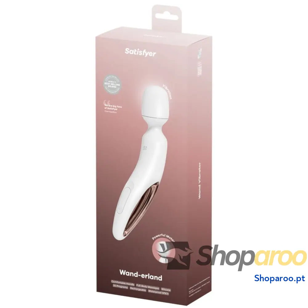 SATISFYER - WAND ERLAND MASSAJADOR VIBRATÓRIO BRANCO