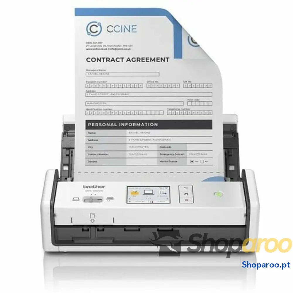 Scanner Portátil Duplex Colorido Brother ADS1800WUN1 6-20 ppm