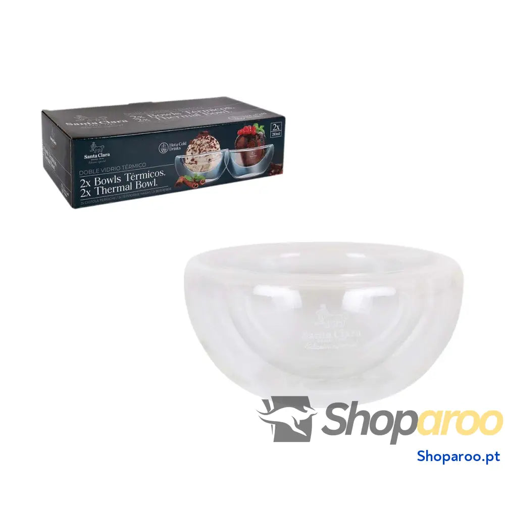 Schalenset Inde Santa Clara Vidro de Borosilicato 2 Peças