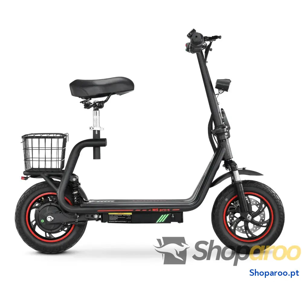 Scooter Elétrica Honey Whale M5 Pro-S Urbana 500W 48V 13AH 12 Polegadas