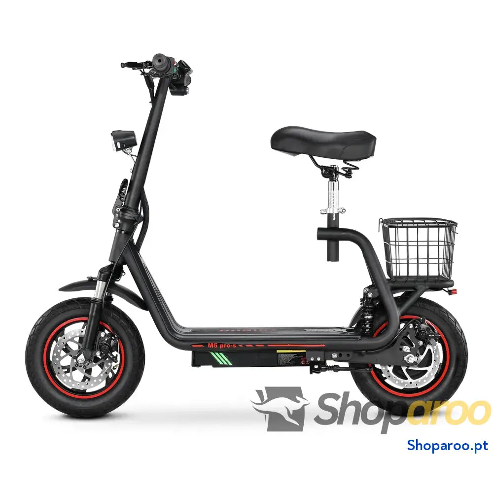Scooter Elétrica Honey Whale M5 Pro-S Urbana 500W 48V 13AH 12 Polegadas
