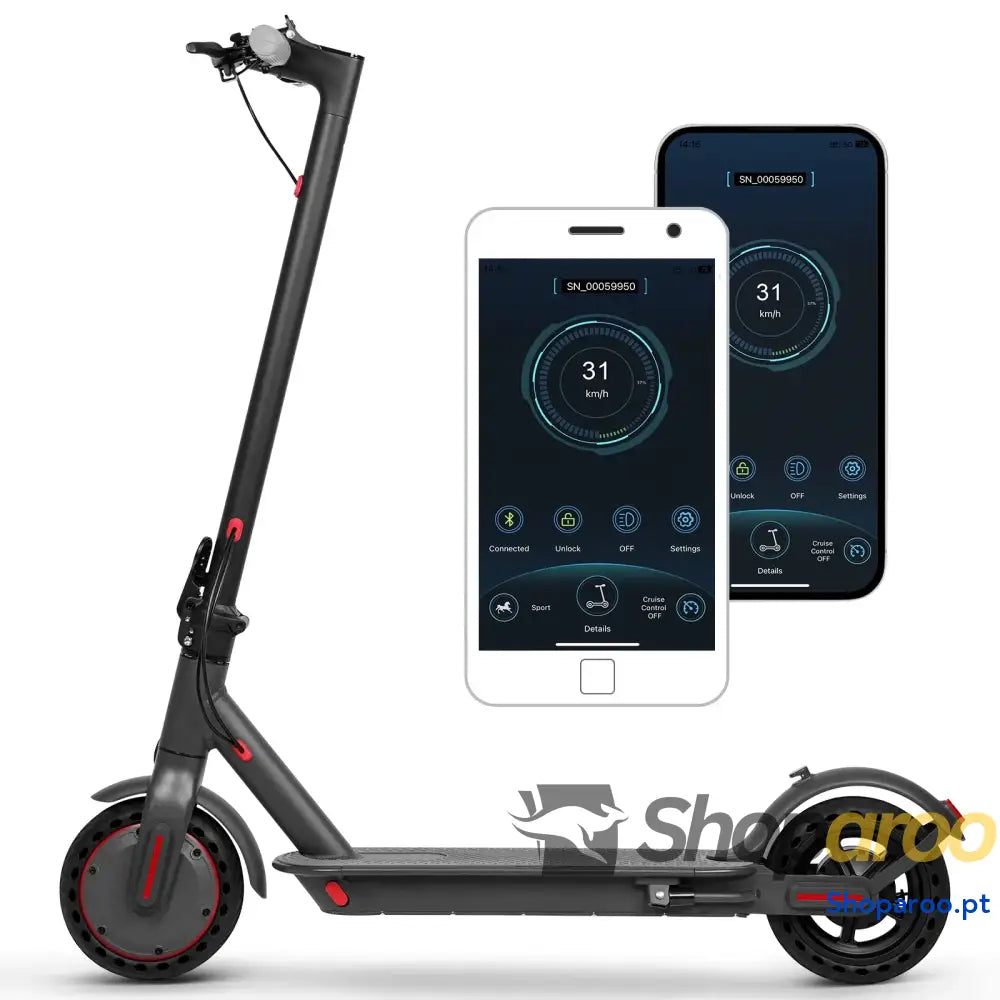 Scooter elétrica JUICEASE TX01 31 kmh motor potente e aplicação inteligente