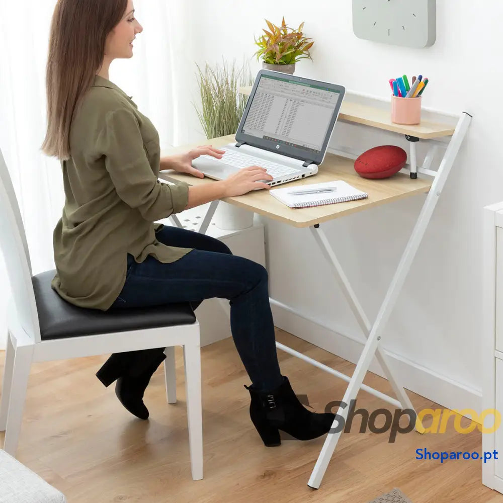 Secretária Rebatível com Prateleira Tablezy InnovaGoods