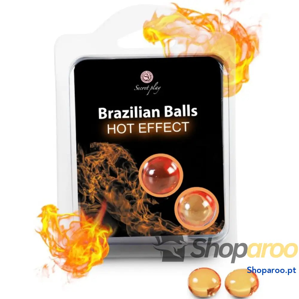SECRETPLAY - BOLAS BRASILEIRAS EFEITO DE AQUECIMENTO 2 UNIDADES