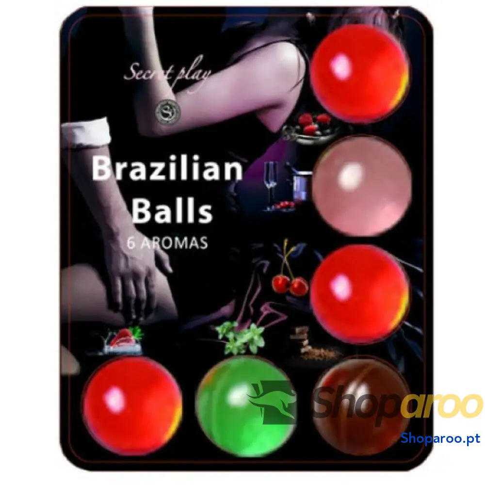 SECRETPLAY BRAZILLIAN BALLS LUBRIFICANTE HOT 6 UNIDADES