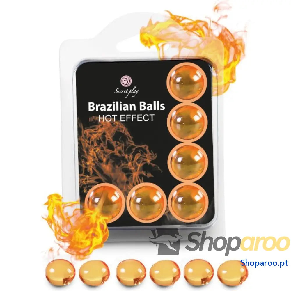 SECRETPLAY - CONJUNTO 6 BOLAS BRASILEIRAS EFEITO DE CALOR