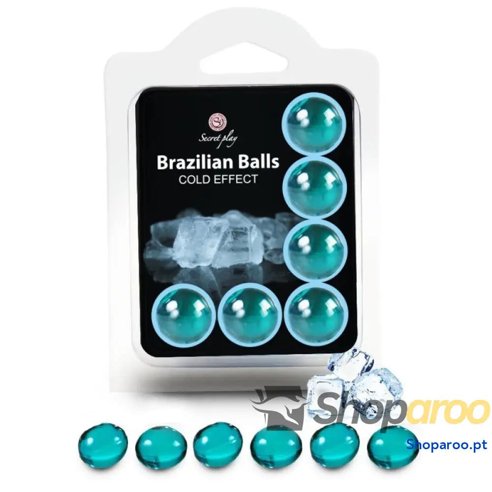 SECRETPLAY CONJUNTO 6 BOLAS BRASILEIRAS EFEITO FRIO