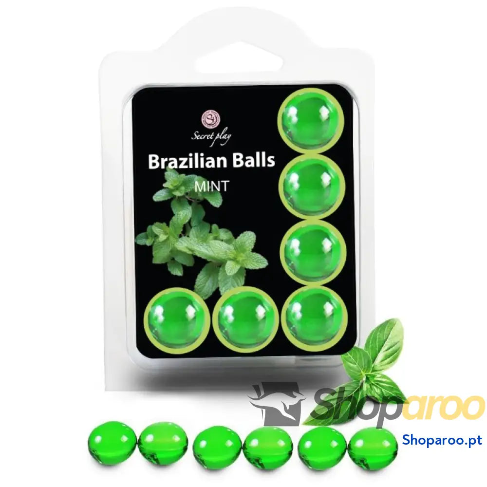 SECRETPLAY - CONJUNTO 6 BOLAS BRASILEIRAS MENTA