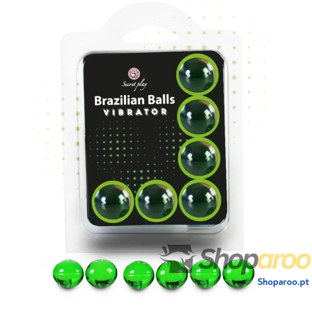 SECRETPLAY - CONJUNTO 6 BOLAS BRASILEIRAS VIBRADOR