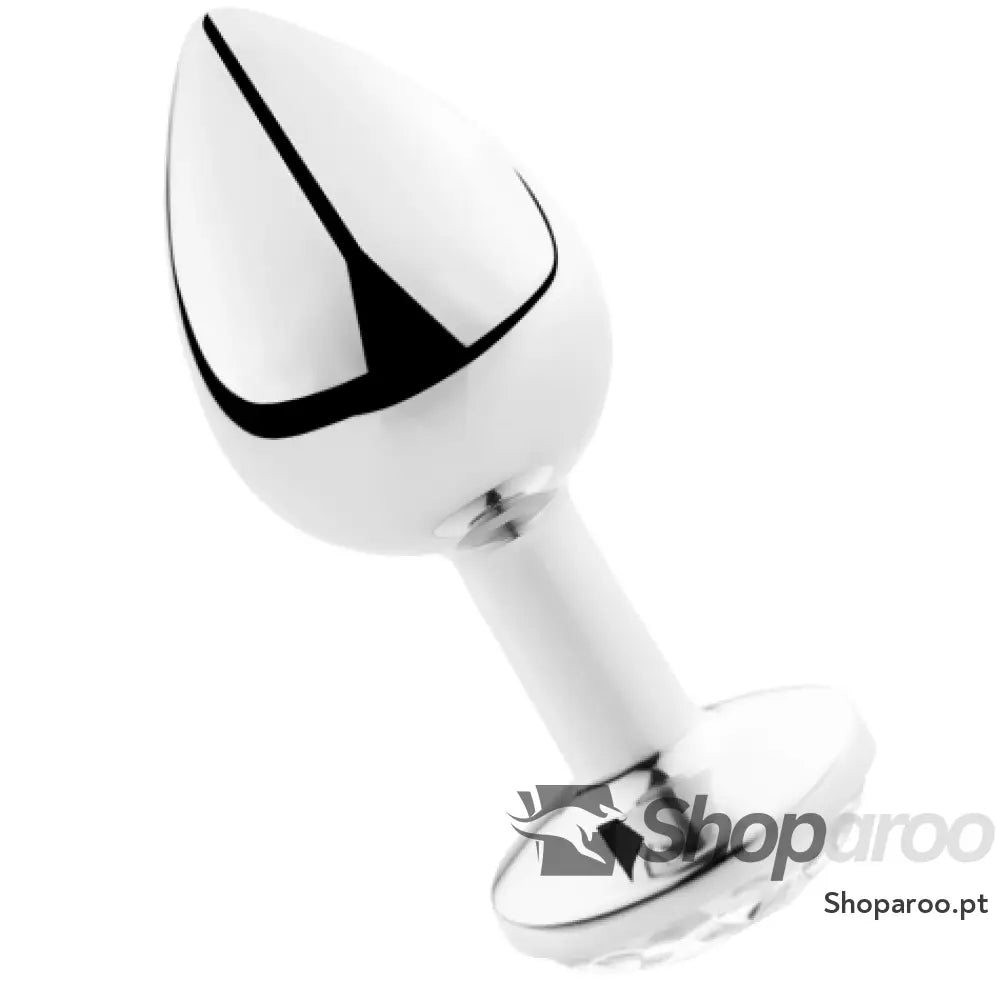 SECRETPLAY - PLUG ANAL ALUMÍNIO TRANSPARENTE 7CM