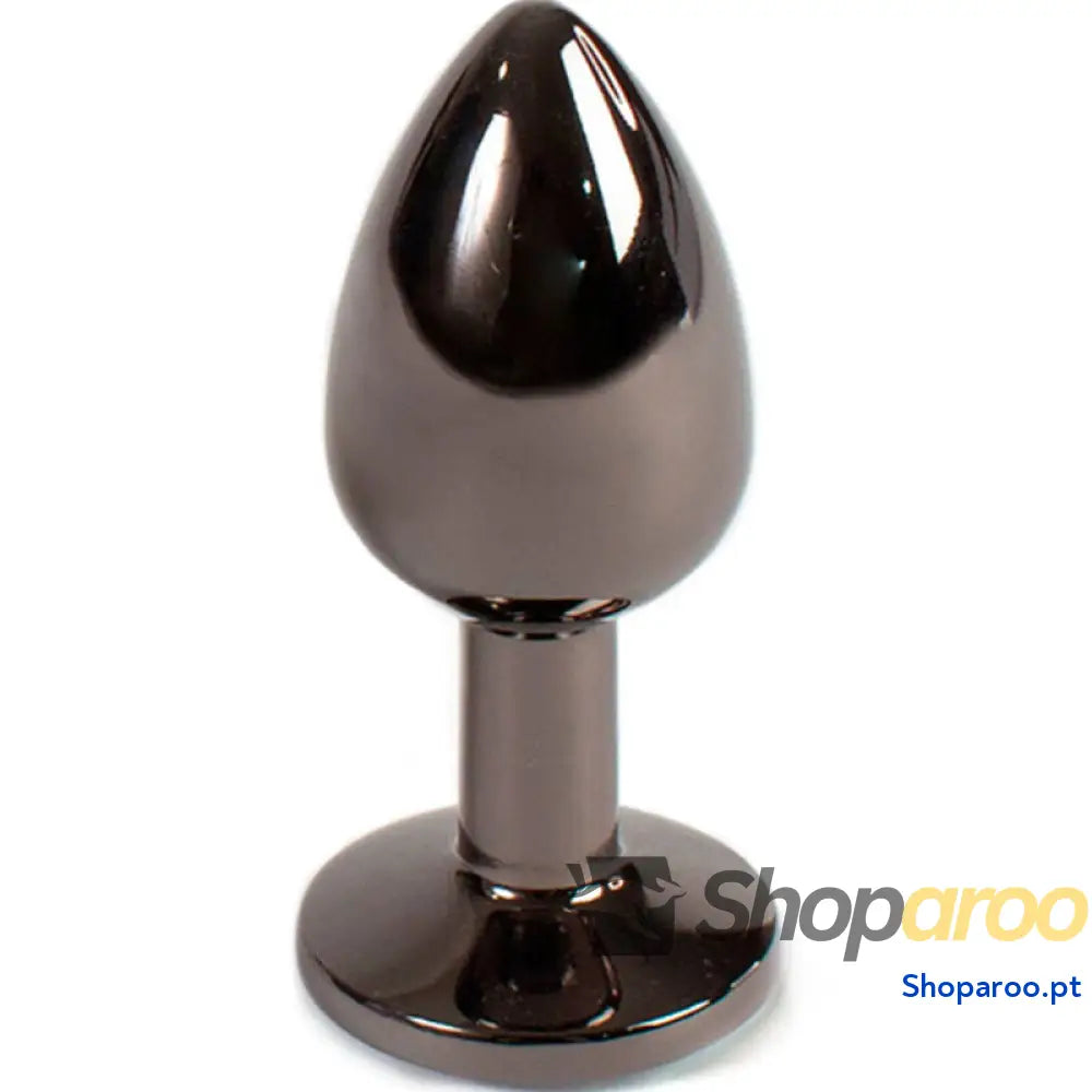 SECRETPLAY - PLUG ANAL DE GUNMETAL TAMANHO PEQUENO 7 CM