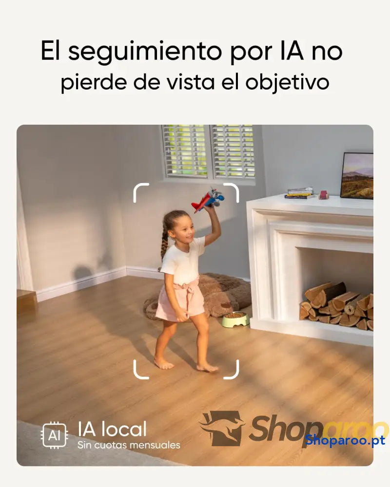 Security Indoor CAM S350 câmara dupla de segurança com resolução 4K UHD zoom 8× e PTZ 360° ideal para monitor