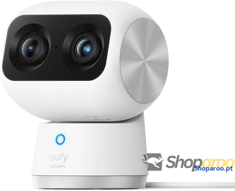 Security Indoor CAM S350 câmara dupla de segurança com resolução 4K UHD zoom 8× e PTZ 360° ideal para monitor