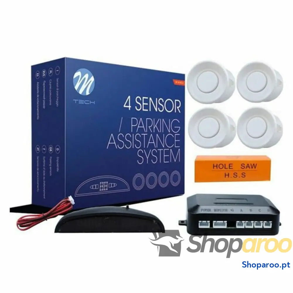 Sensor de Estacionamento M-Tech Branco (4 x 21,5 mm)