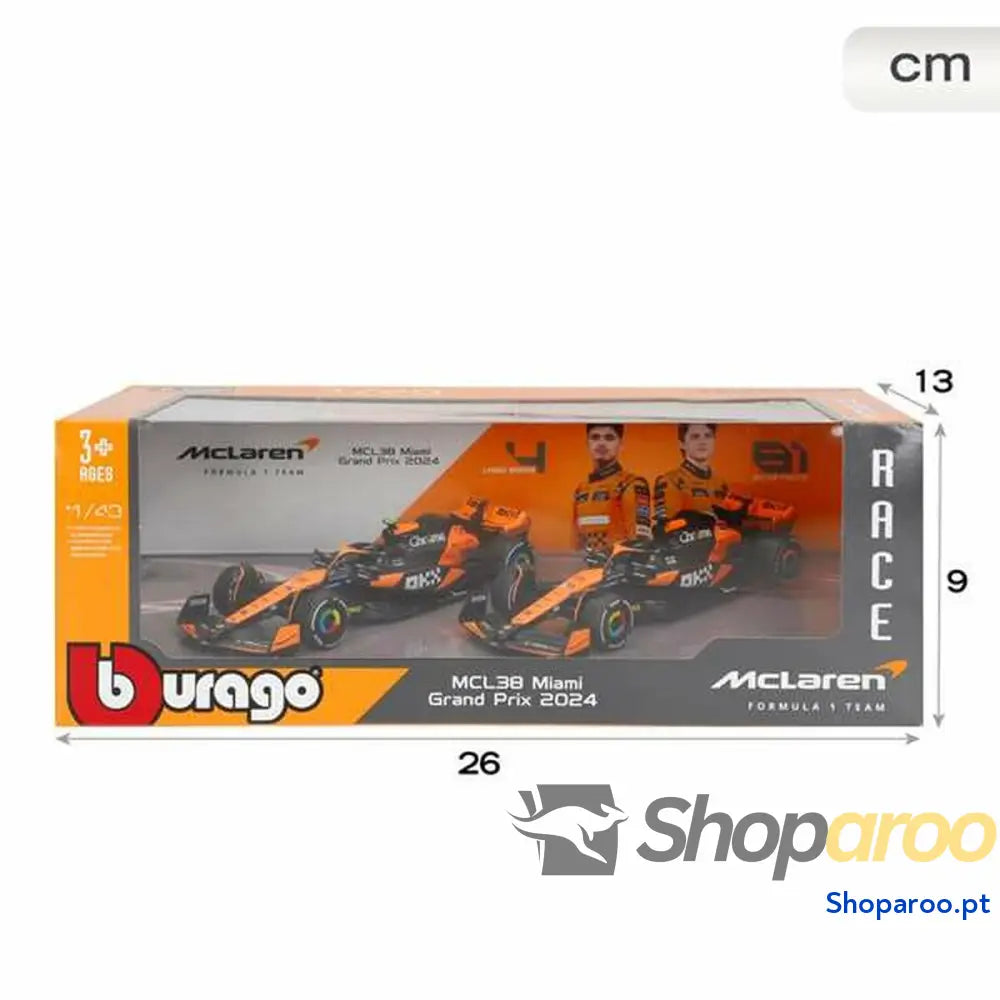 Set 2 Carros McLaren F1 1:43