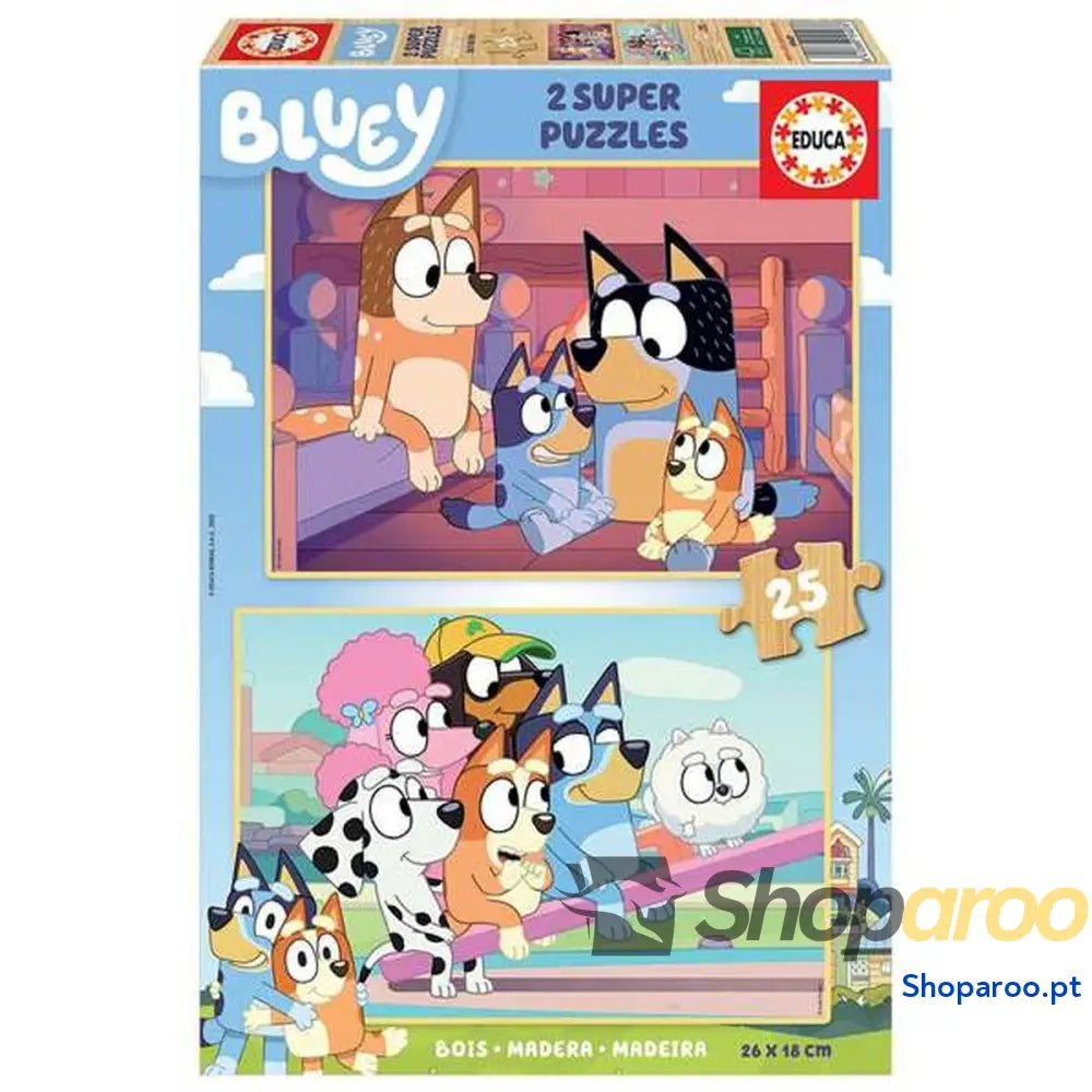 Set de 2 Puzzles Bluey 25 Peças