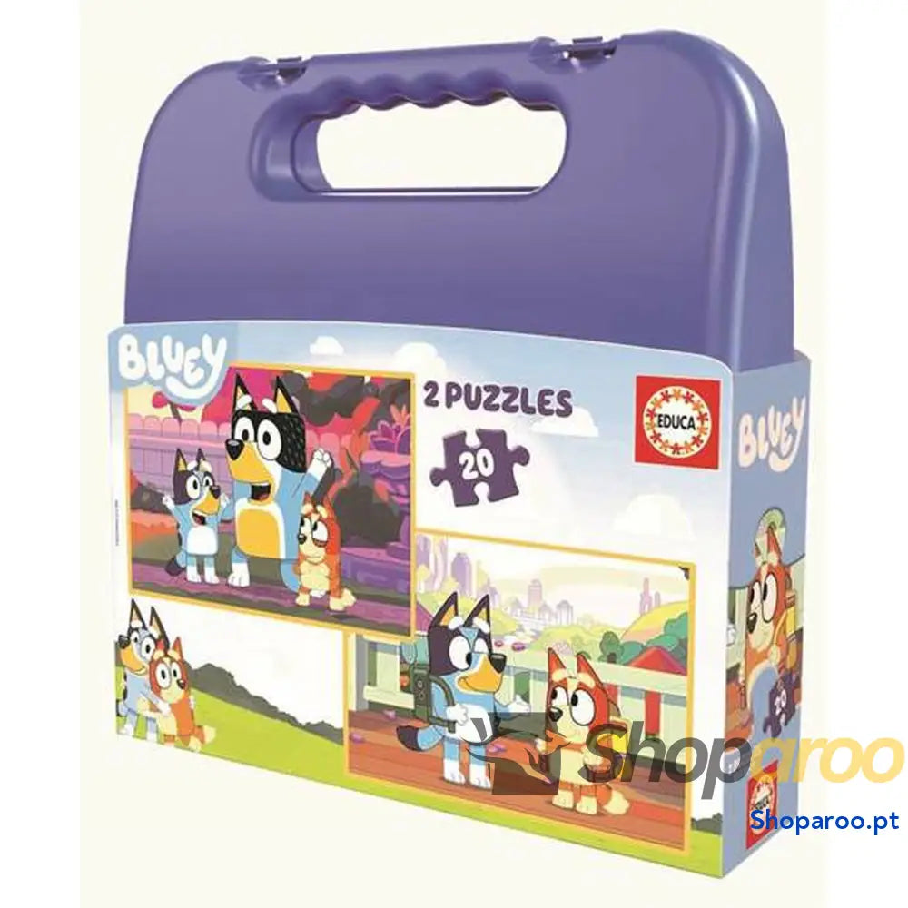 Set de 2 Puzzles Bluey Mala 20 Peças