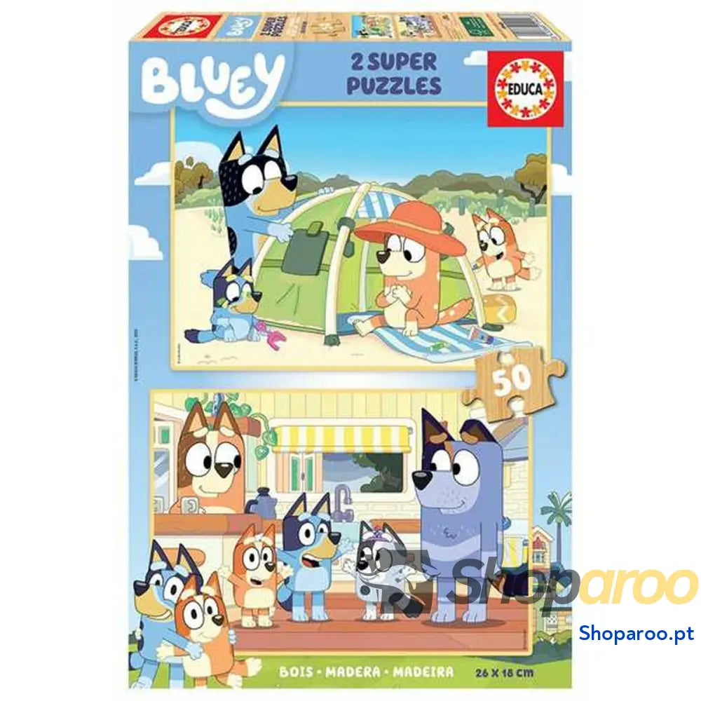 Set de 2 Puzzles Educa Madeira 50 Peças