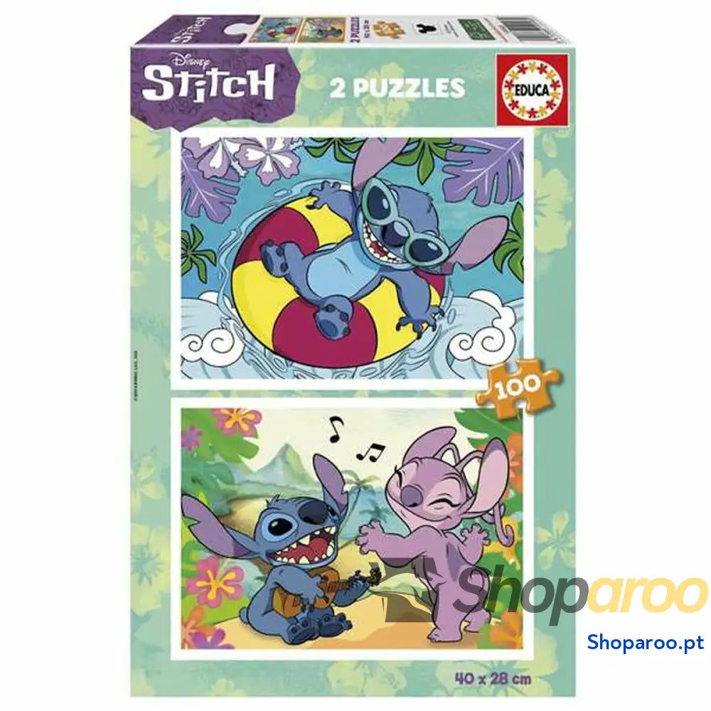 Set de 2 Puzzles Stitch 100 Peças