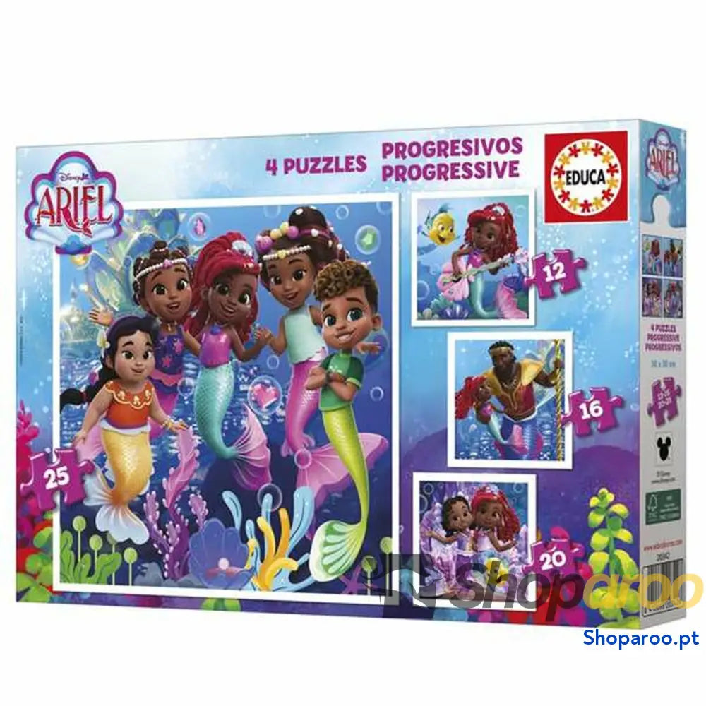 Set de 4 Puzzles Educa Ariel