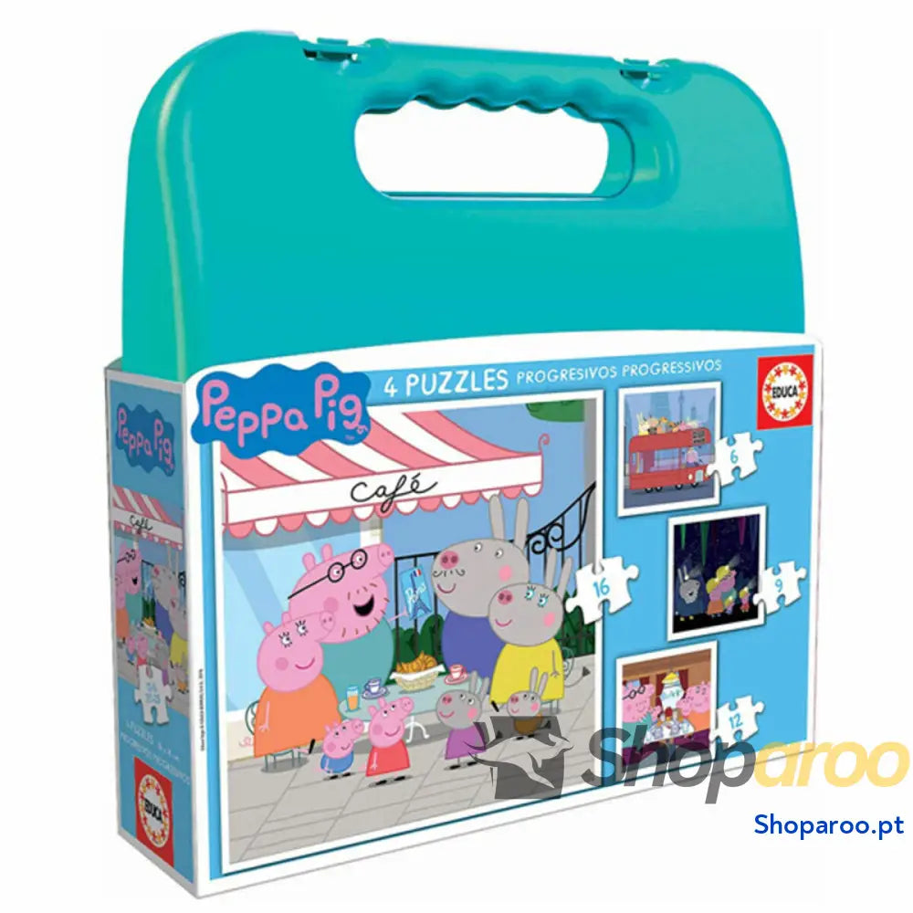 Set de 4 Puzzles Educa Peppa Pig Progressive (6 9 12 16 pcs)