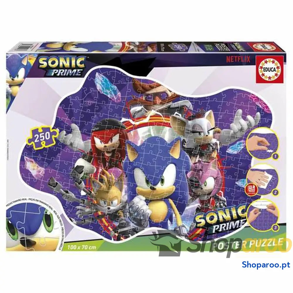 Set de 4 Puzzles Sonic Prime 250 Peças