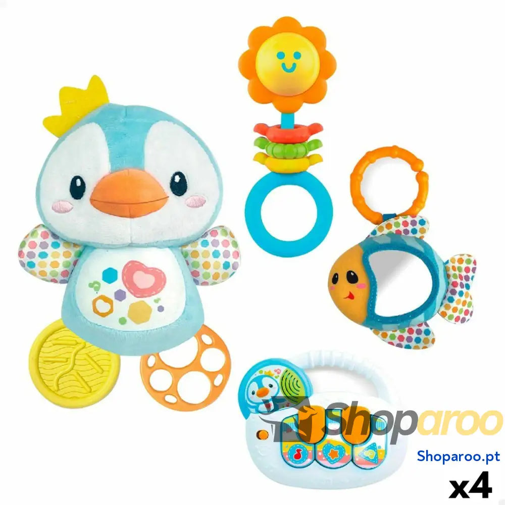 Set de Brinquedos para Bebés Winfun 14 x 20,5 x 7,5 cm (4 Unidades)