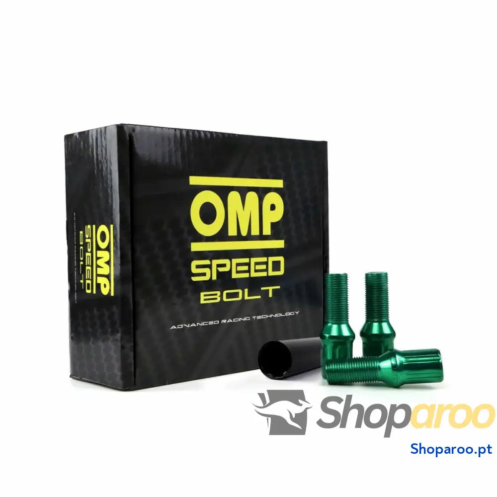 Set Porcas OMP 27 mm Verde 20 uds M14 x 1,25