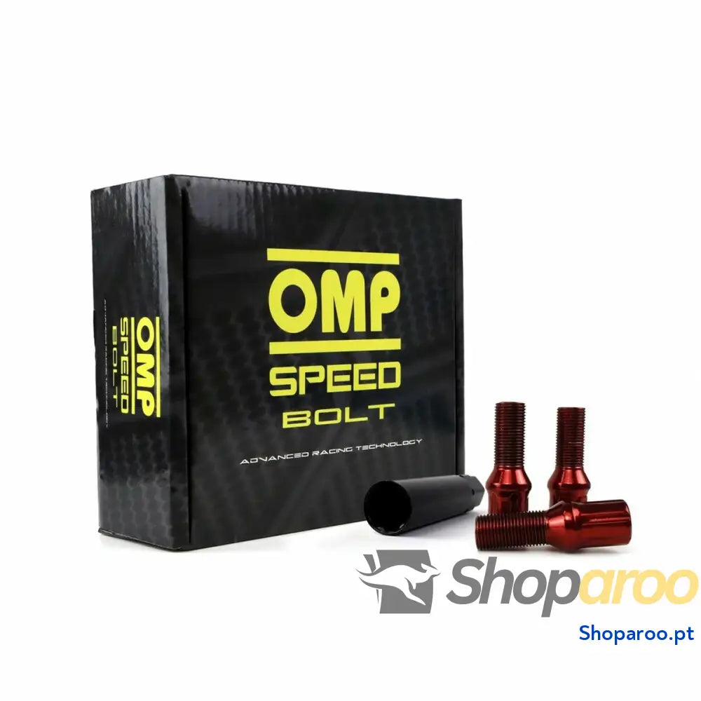 Set Porcas OMP 27 mm Vermelho 20 uds M14 x 1,25