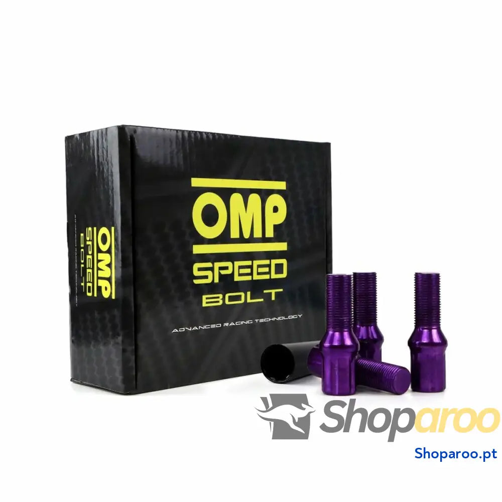 Set Porcas OMP 27 mm Violeta 20 uds M12 x 1,50