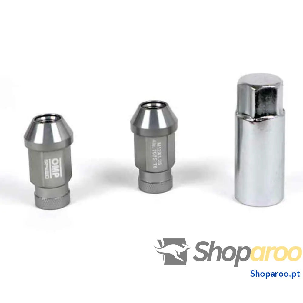 Set Porcas OMP 7075 40 mm M14 x 1,50 20 uds Antracite
