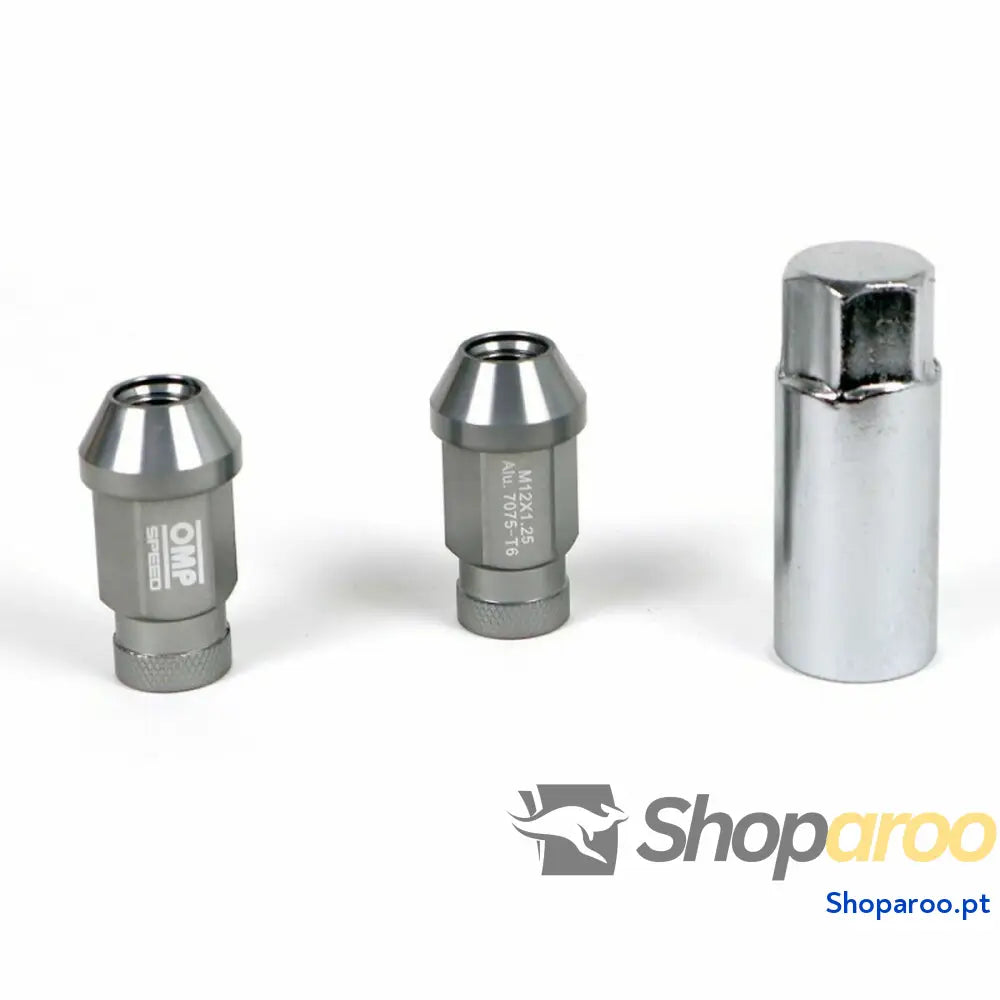 Set Porcas OMP 7075 Antracite 20 uds M14 x 1,25