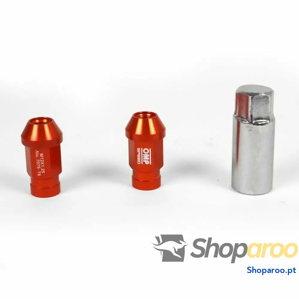 Set Porcas OMP 7075 Laranja 20 uds M14 x 1,25