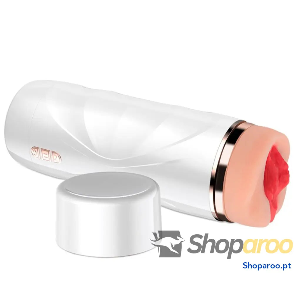 SHEQU - MASTURBADOR VAGINA RILEY COM VIBRAÇÃO E ONDAS ESTIMULANTES