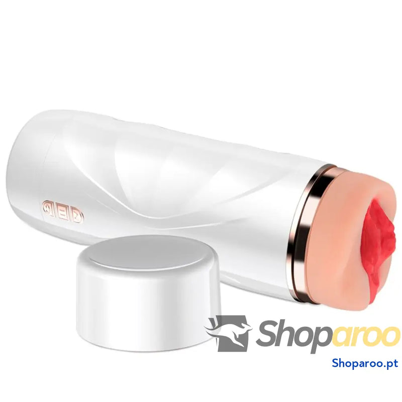 SHEQU - MASTURBADOR VAGINA RILEY COM VIBRAÇÃO E ONDAS ESTIMULANTES