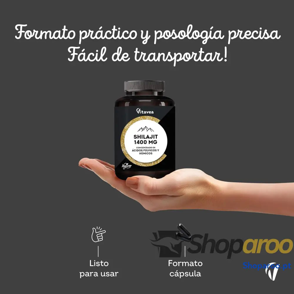 Shilajit proveniente do Himalaia com ácidos fúlvicos para articulações